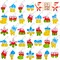 Christmas Party Favors for Kids: Mini Pop Keychain Toys Pack - Bubble Sensory Stocking Stuffers for Boys & Girls - Stress Relief Classroom Supplies Prizes Gifts - Goodie Bags Box(32Pcs